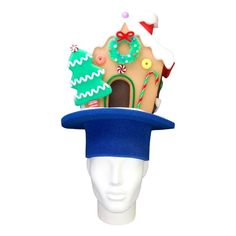 "Get this Awesome Christmas Gingerbread House Hat Today! This Christmas Gingerbread House Hat will definitely make you stand out at your next Party, Wedding, Corporate Event, Birthday, Quinceanera, or Halloween Party!  Product Details: ✓Made in the USA ✓Handmade ✓High Quality Foam ✓One Size Fits Most ✓Customizable to your preferences \"This is where your party starts\". Give your next party a new life and rediscover your youth with Foam Party Hats. Foam Party Hats Guarantee At Foam Party Hats we believe our hats help bring a new joy and excitement to the traditional party. Our products are made with love in Houston, Texas. We understand that buying things online can be scary with companies not staying true to their customers so we go the extra mile to keep you satisfied. If you bought some Diy Christmas Hats, Christmas Headwear, Christmas Bride, Gingerbread Party, Bread Man, Foam Party, Christmas Craft Fair, Bride Hat, Christmas Gingerbread House