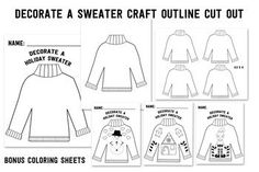 the instructions for how to make an adorable sweater out of knits and paper dolls