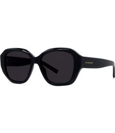 From Givenchy, these sunglasses feature:Acetate frameRound shapeSolid lensRx ableNon-polarizedApprox. 55mm lens- 16mm bridge- 140mm templeImported. Sunglasses Collection, Sunglass Hut, Givenchy Women, Women Sunglasses, Black Sunglasses, High Jewelry, Dillard's, Eyewear Sunglasses