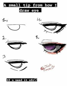 how to draw anime eyes step by step