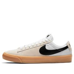 Nike Zoom Blazer Low Pro GT SB 'White Gum' DC7695-100 (SNKR/Skate/Unisex/Low Top/Non-Slip) White Sneakers With Gum Sole For Skateboarding, White Skate Shoes With Rubber Waffle Outsoles, White Skate Shoes For Sports, Nike Cream Skate Shoes With Gum Sole, White Nike Skate Shoes For Sports, White Skate Shoes With Vulcanized Sole, White Low-top Sneakers For Skating, White Lace-up Skate Shoes, Nike White Skate Shoes With Gum Sole