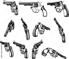 Download Revolver gun silhouette set, Pistol 3d model illustration rendered from every angle, gun vector view from different sides Stock Vector and explore similar vectors at Adobe Stock. Revolver Reference, Revolver Concept Art, Model Illustration, Doc Holiday, Oil Field, Holiday Painting, Low Angle, Model Drawing