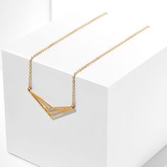 chevron necklace Modern Gold Plated Tarnish Resistant Necklaces, Modern Gold Chain Necklace With Pendant, Modern Gold Metal Charm Necklaces, Modern Gold Chain Pendant Necklace, Minimalist Gold Chain Pendant Necklace, Modern Gold Plated Tarnish Resistant Necklace, Modern Gold Metal Charm Necklace, Modern Gold-plated Tarnish-resistant Necklace, Gold Geometric Metal Jewelry