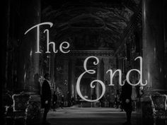 the end movie poster with two men standing in an old building