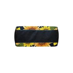 Sunflower Purse, Flower Art Print Handbag, Canvas and Leather Barrel Type Boho Designer Accessory Gift - Starcove Design Yellow Sunflower Design Bags For Daily Use, Rectangular Bag With Sunflower Design For Everyday Use, Everyday Rectangular Bag With Sunflower Design, Everyday Sunflower Tote Bag, Everyday Sunflower Design Tote Bag, Rectangular Bag With Sunflower Print For Everyday Use, Everyday Rectangular Bag With Sunflower Print, Rectangular Everyday Bag With Sunflower Print, Rectangular Sunflower Print Bag For Everyday