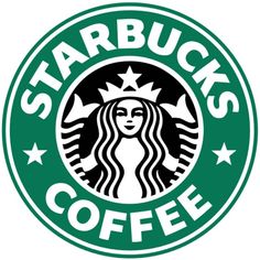 starbucks logo with the words starbucks's coffee written in white and green on it