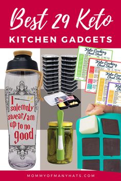 the best keto kitchen gadgets are on display in this post - it note