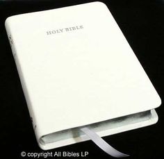 receiving your first Bible - white for girls and black for boys White Bible Aesthetic, Easy To Read Bible, Weighted Vest, Bible Devotions, Be Organized, Bible For Kids, Making Things