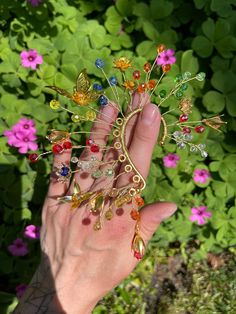 Butterfly Ear Cuff, Flower Ear Cuffs, Dragon Ear Cuffs, Ear Cuff Gold, Earring Cuff Chain, Elf Ear Cuff, Fairy Earrings, Raw Quartz Crystal, Flower Ear