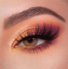 Pretty Eye Makeup, Orange Makeup, Cute Eye Makeup, Make Up Inspiration, Fall Makeup Looks