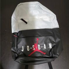 “Jordan” Backpack Color:White/Black/Red Brand New W Tags White Backpack For Streetwear, White Standard Backpack For Streetwear, Urban White Backpack, Urban White Standard Backpack, Urban Style White Standard Backpack, Urban White Backpack For Everyday Use, Urban White Backpack For School, Jordan Backpack, Jordan White