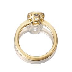 2.12 Carat Old Mine Cut Diamond in 18kt Yellow Gold Bezel Setting The Barcelona 2.12 ring is an AB original design made right here in NYC. The ring centers a GIA-certified 2.12-carat Old Mine Cut diamond of K color, SI1 clarity. The stone is bezel-set in our signature 18kt yellow gold. The ring is currently size 6 and can be resized! Why We Love It A gorgeous Old Mine Cut diamond with the most lovely shape and charming facets sits pretty in this sleek, smooth bezel-set ring. Buttery, rich gold gives this piece a luxe feel while still sitting comfortably and low-profile to the hand. An AB favorite, for sure! The dimensions of the center stone are 8.08 x 7.49 x 5.43 mm. Click here to view the GIA report on the diamond. Old Mine Cut Diamond, Bezel Set Ring, Set Ring, Diamond Sizes, Bezel Setting, Low Profile, Original Design, Original Designs, Diamond Cuts