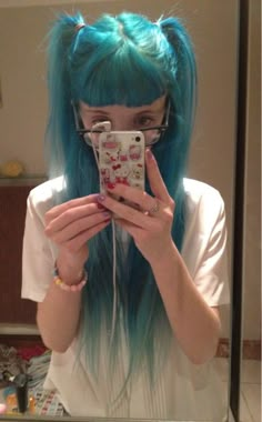 Pastel Goth Tumblr, Pastel Goth Hair, Pastel Blue Hair, Goth Hair, Teal Hair, Dyed Hair Inspiration, Tumblr Aesthetic, Pretty Hair Color, Peinados Fáciles Para Cabello Corto