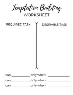 the termption building worksheet is shown in black and white with an arrow pointing to