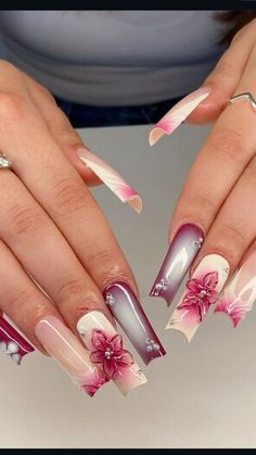 Embrace sleek simplicity with modern nail designs that offer a clean and polished look! #simplenails #modernnails #nailart #naildesigns #manicure #cleannails #nailtrends Modern Nail Designs, Nails Aura, Hard Nails, Fancy Nails Designs, Grunge Nails, Simple Acrylic Nails, Acrylic Flower