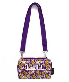 Put your team spirit where your money is with the Eagles Wings® LSU Tigers Quilted Cotton Cross Body Wallet. Cross Body Wallet Cell phone pocket ID holder with clear window on back 7 card slots, 2 bill slots, 2 interior pockets, and interior zip pocket keep your valuables safe Shoulder strap for easy carry Team Pride Features team logo on front center Designed in team colors Additional Details Dimensions: 7.5" x 5" x 1-3/4" Officially licensed collegiate product Eagles Wings, Vintage Fashion Photography, Lsu Tigers, Crossbody Wallet, Quilted Bag, Id Holder, Sport Watches, Cotton Bag, Handbag Accessories