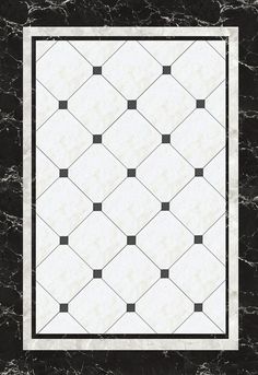 a black and white tile with squares on it