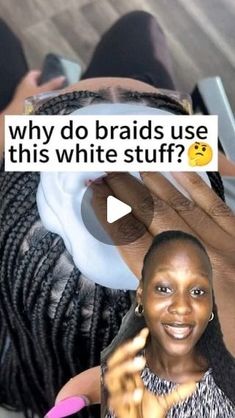 Unyime Sampson on Instagram: "WHY DO BRAIDS USE THIS WHITE STUFF 🤔? Video credits: Nas_Thestylist #Hairmousse #hairfoammousse #hair #shineandjamproducts #shineandjammagicfingers" Hair Mousse For Braids, Braid Mousse, Mousse For Braids, Styling Mousse, Hair Mousse, Video Credits, Hair Fashion, White Stuff, Goddess Braids