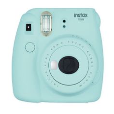 an instax mini camera is shown on a white background