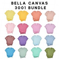 Bella Canvas 3001 Spring Mockup Bundle – Flower Child Mock-ups Disney Shower Curtain, Bartender Shirts, Special Needs Teacher, Yellow Sunset, National Park Shirt, Cricut Air, Tshirt Business, Purple Heather, Shirt Business