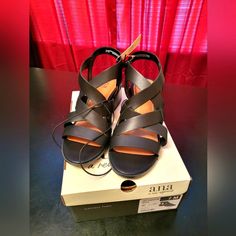 Black Sandal New With Tags. Shoes Color, Black Sandals, Women's Shoes Sandals, A Black, Shoes Sandals, Size 7, Women Shoes, Sandals, Tags