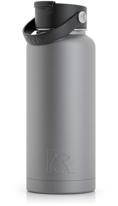 Dishwasher Safe. Double wall vacuum insulation. No sweat exterior. RTIC Outdoors 32-fl oz Stainless Steel Insulated Water Bottle- Graphite | 9652 Water Bottle Design, Insulated Stainless Steel Water Bottle, Insulated Water Bottle, Bottle Design, Wall Vacuum, Insulation, Dishwasher Safe, Water Bottle, Exterior