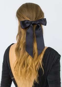 The Virginia Bow Barrette is made by hand in New York of double faced silk ribbon with a steel French barrette closure. We recommend treating this bow as you would a piece of jewelry, and storing it in the dust bag when not in use. Avoid contact with water, perfume, and other chemicals, including hairspray, which should be used before placement in the hair. Bow Tie Hair, Luxury Hair Accessories, Alligator Hair Clip, Hair Grips, Hair Adornments, Double Bow, Bow Knot, Ribbon Hair, Luxury Hair