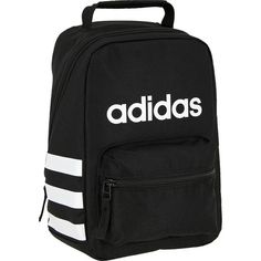 adidas  SANTIAGO LUNCH KIT - ONE SIZE  ** BRAND NEW WITH TAGS / GUARANTEED AUTHENTIC **  FEATURES:  Insulated Storage Pocket  Food and drinks are kept cold  Durable fabric  Two zippered pockets ( large and small ) Mesh back compartment for additional storage  ADIDAS and THREE STRIPES logo imprinted on lunch bag / box  Dimensions :  7 1/2" x 11" x 5 1/2"  Color :  Black / White   Style #5148239 Shipping and handling is FREE anywhere in the United States.  Free shipment will be via USPS First Clas Mochila Nike, Adidas Backpack, Lunch Kit, Cooler Lunch Bag, Lunch Box Bag, Bags For Teens, Insulated Lunch Box, Kit Bag, Insulated Lunch Bags