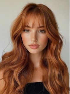 Ginger Hair Color On Tan Skin, Ginger Hair Makeup Ideas, Ginger Hair Outfits Style, Caramel Red Hair, Outfits And Makeup, Ginger Makeup, Apricot Hair, Fire Red Hair, The Wet Look