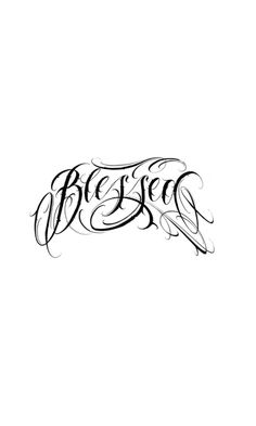 the word besp written in cursive writing