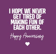 a purple background with the words happy anniversary written in white on it, and an image of a heart