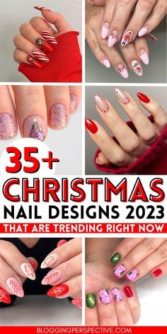 Disney Nail Art, Nail Noel, Nail Art Noel, Christmas Tree Nails, Tree Nails, Holiday Nail Designs