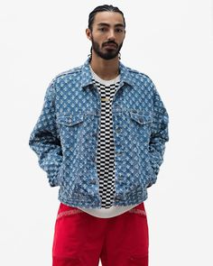 Supreme Brand, Vapormax 2019, Denim Trucker Jacket, Hip Hop Outfits, The Supreme, Nike Air Max 97, Spring Summer 2014, Trucker Jacket, Streetwear Outfit