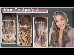 How To Do A Shadow Root, Root Melt & Root Tap - YouTube Root Smudge Vs Root Melt Vs Shadow Root, How To Root Melt At Home, Diy Root Melt, How To Root Smudge, Root Melt Vs Root Smudge, Diy Shadow Root, Root Tap Vs Root Smudge, Root Tap Blonde, Level 7 Hair Color