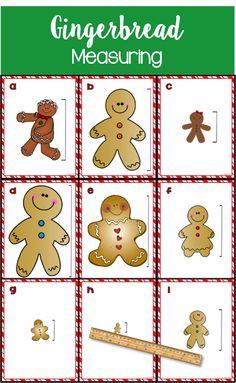 gingerbread measuring game for kids