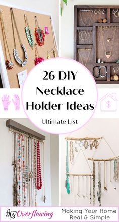 the best diy necklace holder ideas