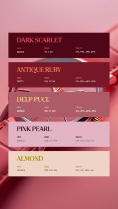 Miu Miu Color Palette, Aesthetic Hex Code Palette, Lash Business Color Schemes, Pink And Maroon Color Palette, Color Combinations For Website, Love Colour Palette, Muted Color Palette Hex Codes, Cool Pastel Color Palette, Professional Colour Palette