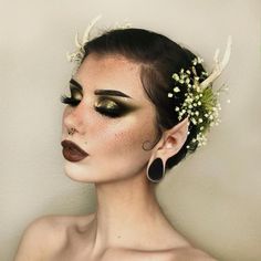 Cute Simple Makeup, Gemini Palette, Client Makeup, Alt Wedding, Alt Makeup, Makeup To Try, Horror Makeup, Makeup Is Life, Ren Fair