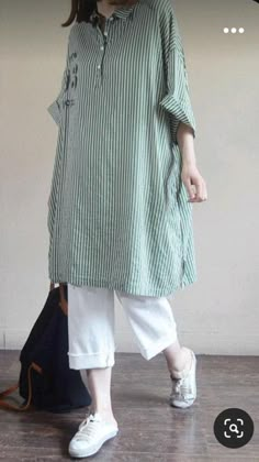 Linen Shirts Women, Linen Shirts, Cotton Clothes, Kurti Design, Designer Dresses Casual, Quick Outfits, Easy Trendy Outfits, Maxi Robes, Simple Trendy Outfits