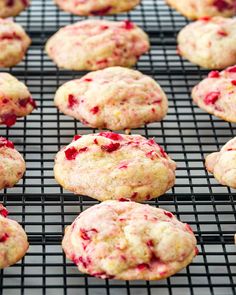 These Cranberry Orange Cookies are the perfect Christmas cookie! Chock full of fresh cranberries and orange, topped with a homemade glaze. #cranberry #orange #cookies Cranberry Christmas Cake