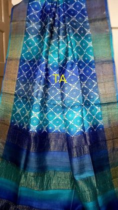 Item...Jari border gachhi tussar silk saree Work...Hand block print Length...Saree 5.5 mtr Bp...1 mtr Care...Dry wash Blue Chanderi Dupatta With Block Print, Blue Chanderi Dupatta With Printed Border, Blue Block Print Tussar Silk Saree, Blue Tussar Silk Dupatta With Printed Border, Green Tussar Silk Dupatta With Block Print, Festival Tussar Silk Saree With Block Print, Blue Art Silk Saree With Block Print, Festivals Slub Silk Saree With Block Print, Blue Block Print Tussar Silk Dupatta