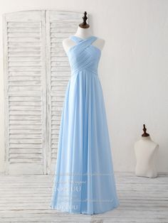 Bridesmaid Dresses Baby Blue, Simple Blue Dress, Light Blue Long Dress, Prom Dress Simple, Bridesmaid Dresses Long Blue, Blue Long Dress, Prom Dress Blue, Blue Bridesmaid Dress, Prom Dresses 2018