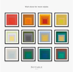 Lies You're Told About Simultaneous Contrast and Paint Colors Simultaneous Contrast, Colour Consultant, Josef Albers, Black And White Frames, Square Print, The Square, Exhibition Poster, Colored Paper, Giclee Art