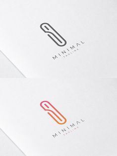 two different logos on white paper with black and orange letters, one for the letter o