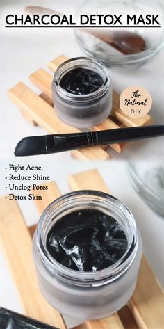 Natural Face Mask Recipes, Diy Charcoal, Acne Peel, Mask Acne, Haut Routine, Diy Acne, Natural Face Mask