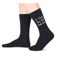 Groom SocksThese Black Funny Dress socks feature the saying "IN CASE YOU GET COLD FEET TO MY GROOM" and the novelty pattern of heart.Size & PackageOne size fits most. Our men's wedding socks are designed to fit shoe sizes 7-13 and sock sizes 8-14. Each exclusive gift box contains 1 pairs of funny socks.Quality MaterialOur Groom Socks are made of 80% Cotton, 15% Polyamide, and 5% Elastane to ensure they are soft, comfortable, stretchy, and breathable. They won't fade and are machine washable.Gift Father Of The Bride Gifts, Bride Socks, Engagement Gifts For Him, Groom Socks, Unique Engagement Gifts, Dental Assistant Gifts, Black Funny, Wedding Socks, Medical Gifts