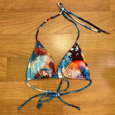 New Without Tags Condition Brand: Amazon Size: Small Under The Sea Print Bikini Top Adjustable Ties Triangle Style Purple Bikinis, Sea Print, Swim Suits, Under The Sea, Beach Outfit, Jamaica, Bathing Suit, Blue Purple, Womens Swim