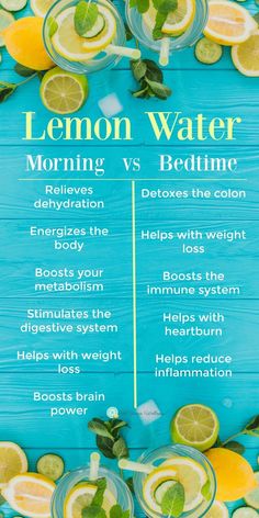 Lemon Water At Night, Morning Nutrition, Morning Water, Motivasi Diet, Healthy Detox