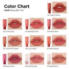 Clio Lip Tint, Clio Make Up, Makeup Dewy, Bigger Lips, Lip Shade, Calm Colors, Hair Color Underneath, Simple Makeup Tips, Makeup Shades