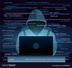 a hooded person using a laptop on a dark background